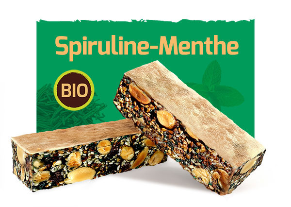 Barre énergétique BIO - Spiruline - Menthe